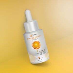 rootovo daily brightening face serum with 15% vitamin c, 5% niacinamide & hyaluronic acid | radiance boost, dark spot reduction, hydrating & brightening serum for glowing skin| boosts collagen | suitable for all skin types | (30ml)